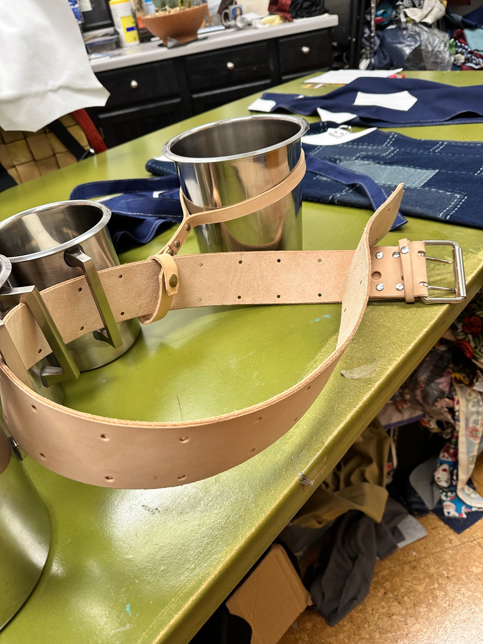 Oyster shucking apron kit