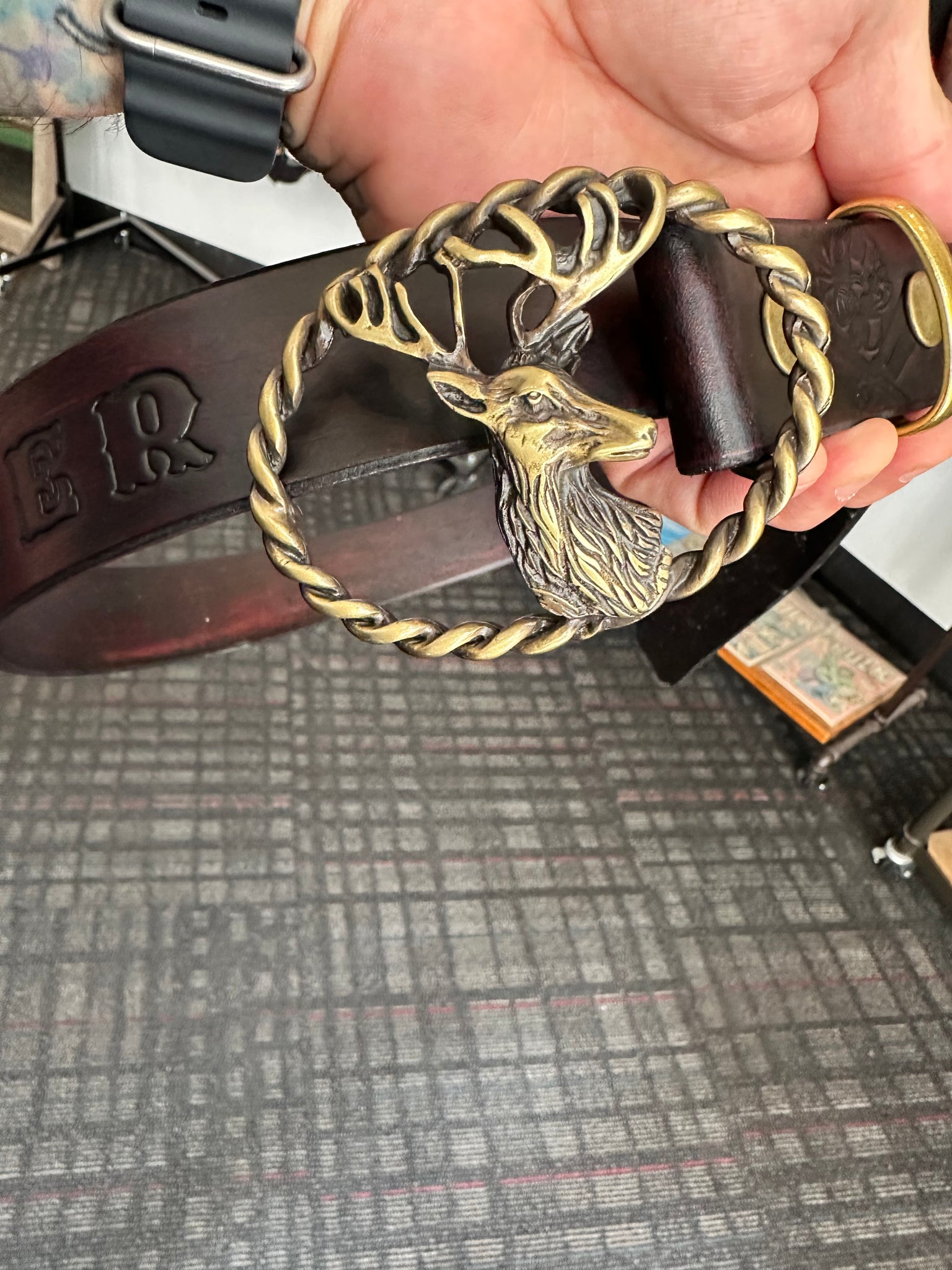 Torta pounder leather Belt