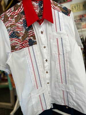 America fuk yea Guayabera