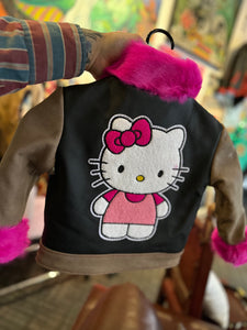 Hello Kitty children’s leather jacket
