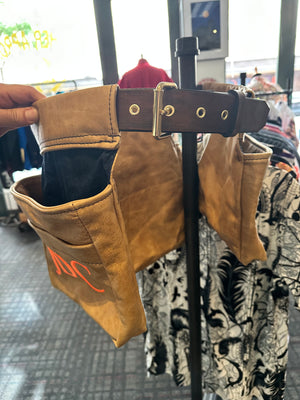 Leather bird belt bags