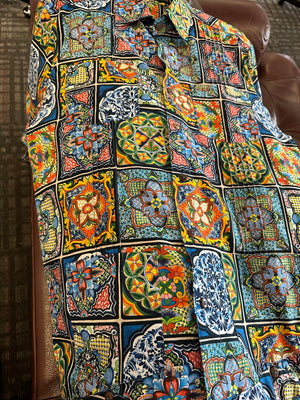 Mexican Tile guayabera