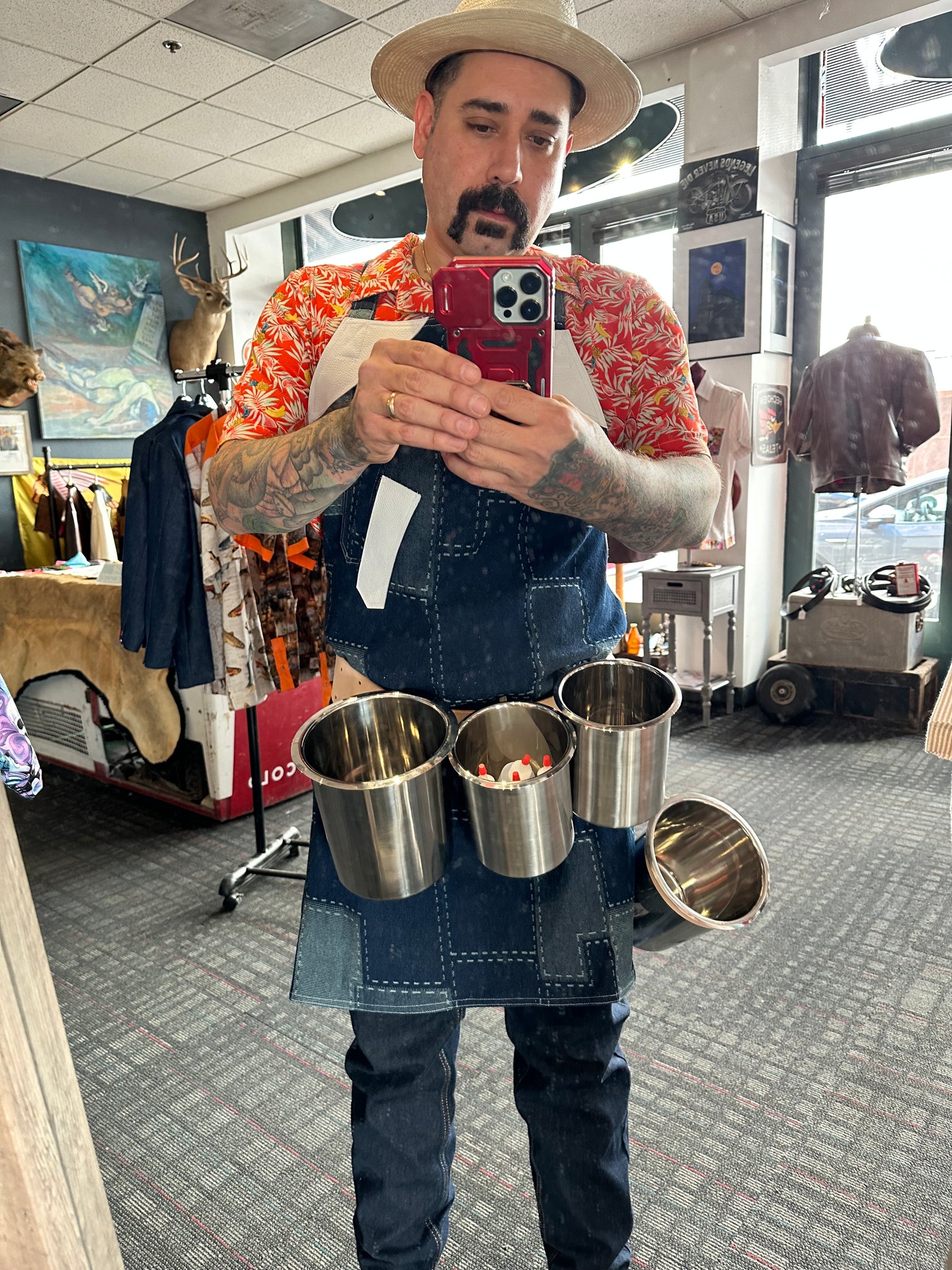 Oyster shucking apron kit