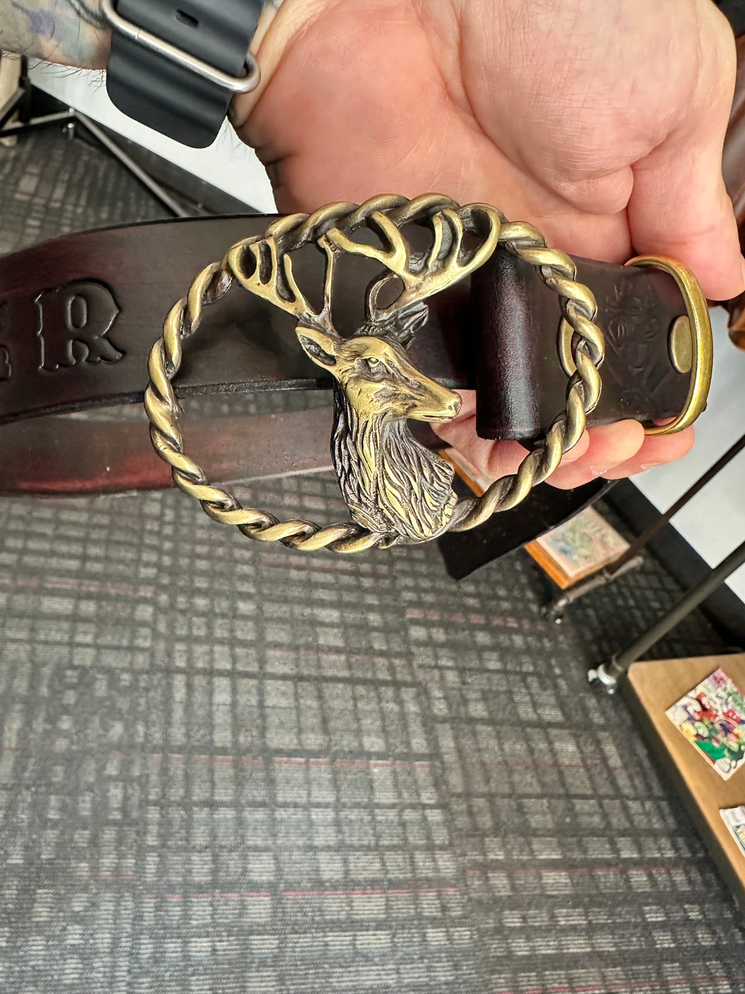 Torta pounder leather Belt