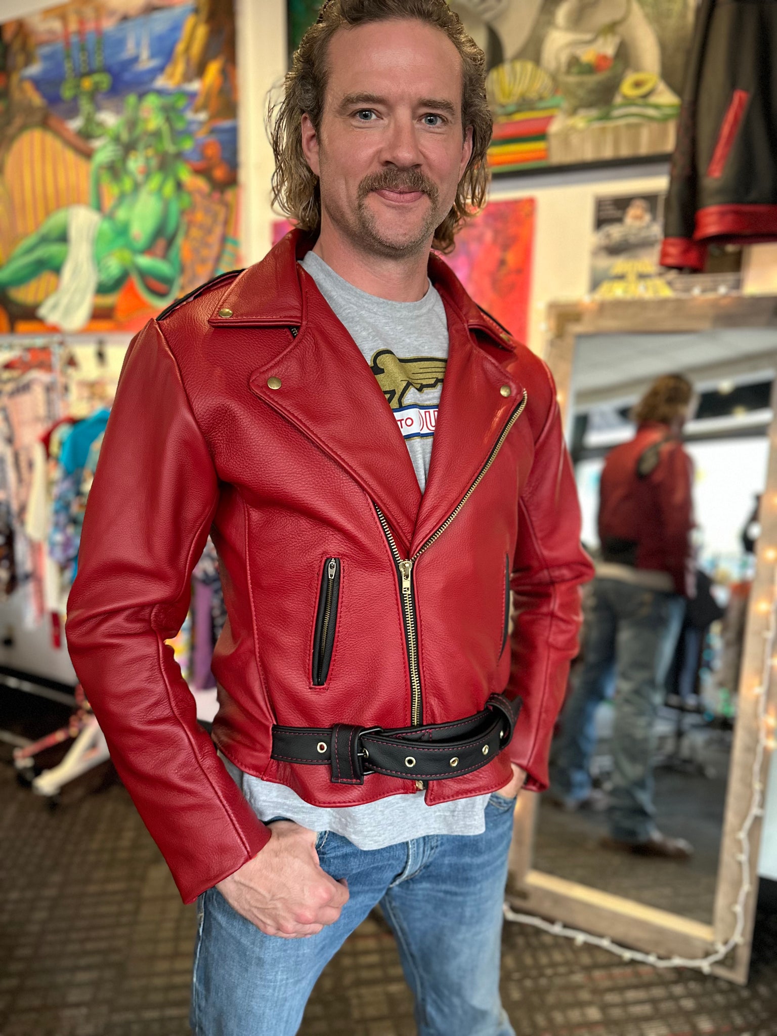 Classic biker jacket