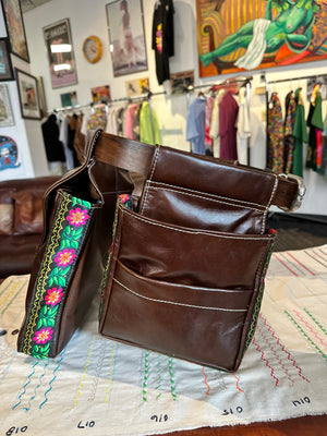 Leather bird belt bags