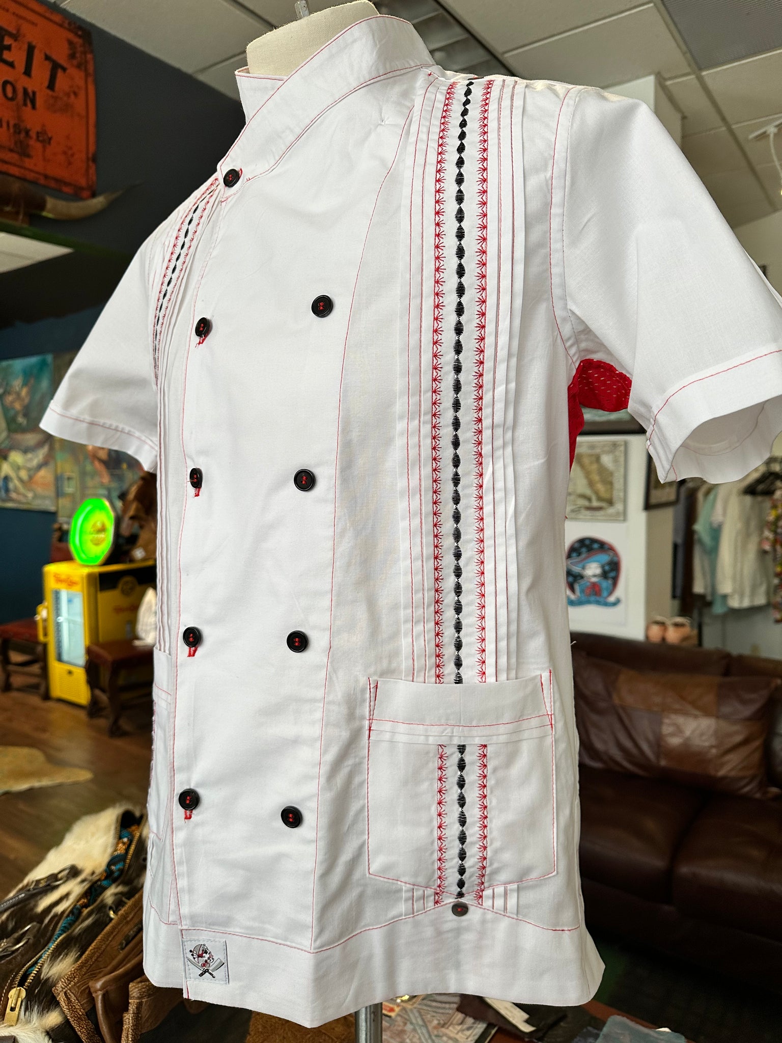 Guayabera chef coats (solid colors)