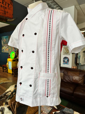 Guayabera chef coats (solid colors)