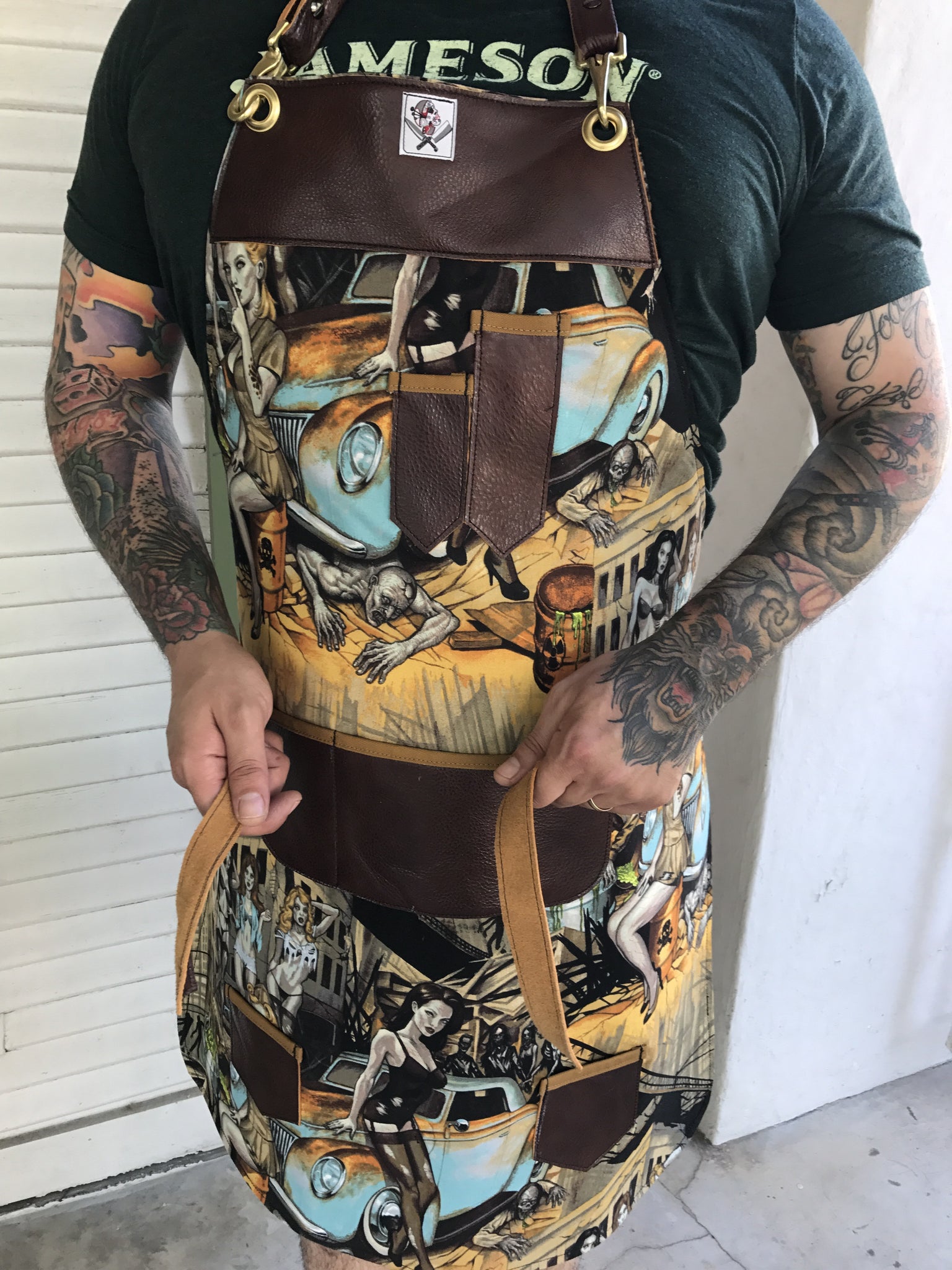 Zombie apron with Bright colors