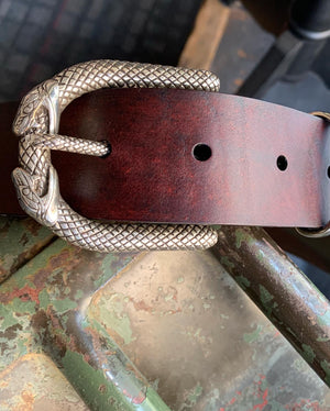 Leather snake belt 2