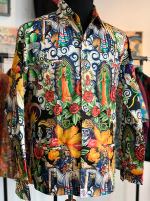 Aztec warrior Guayabera