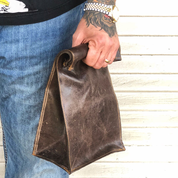 Leather Lunch Bag 