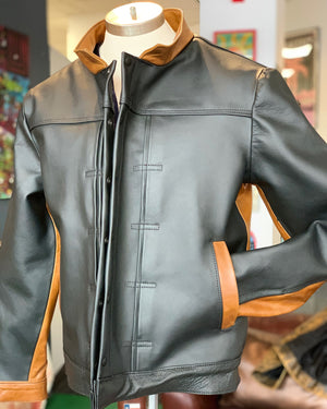 Japanese style leather jacket