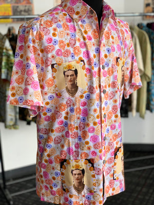 Floral dia Frida guayabera