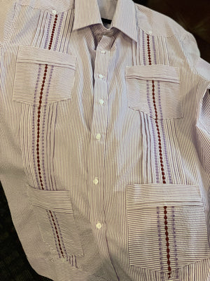 Purple prince guayabera