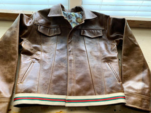 “Triad leathers” women’s leather jacket
