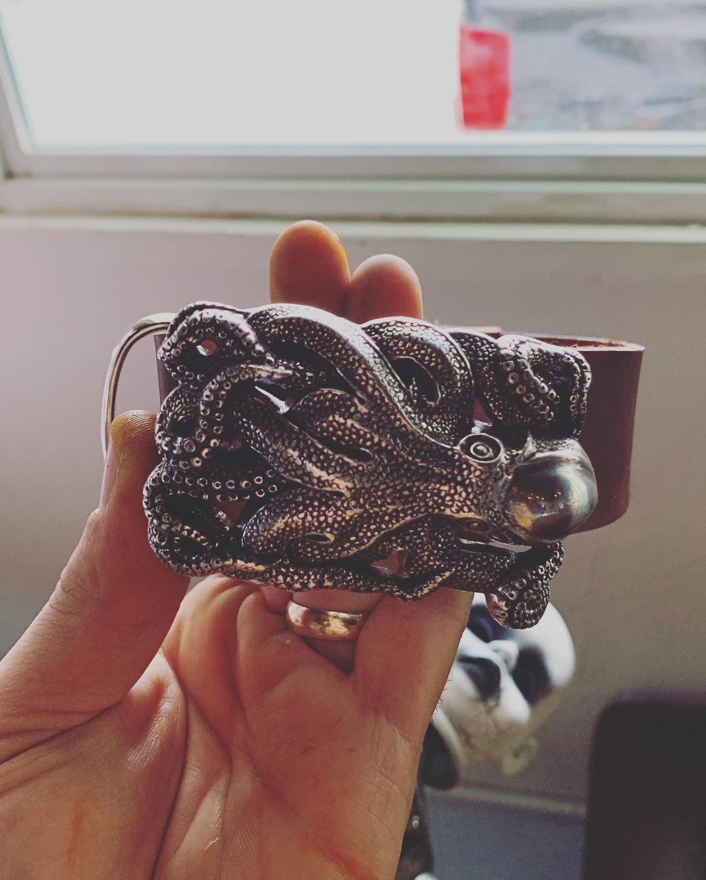 Leather Octopussy Belt