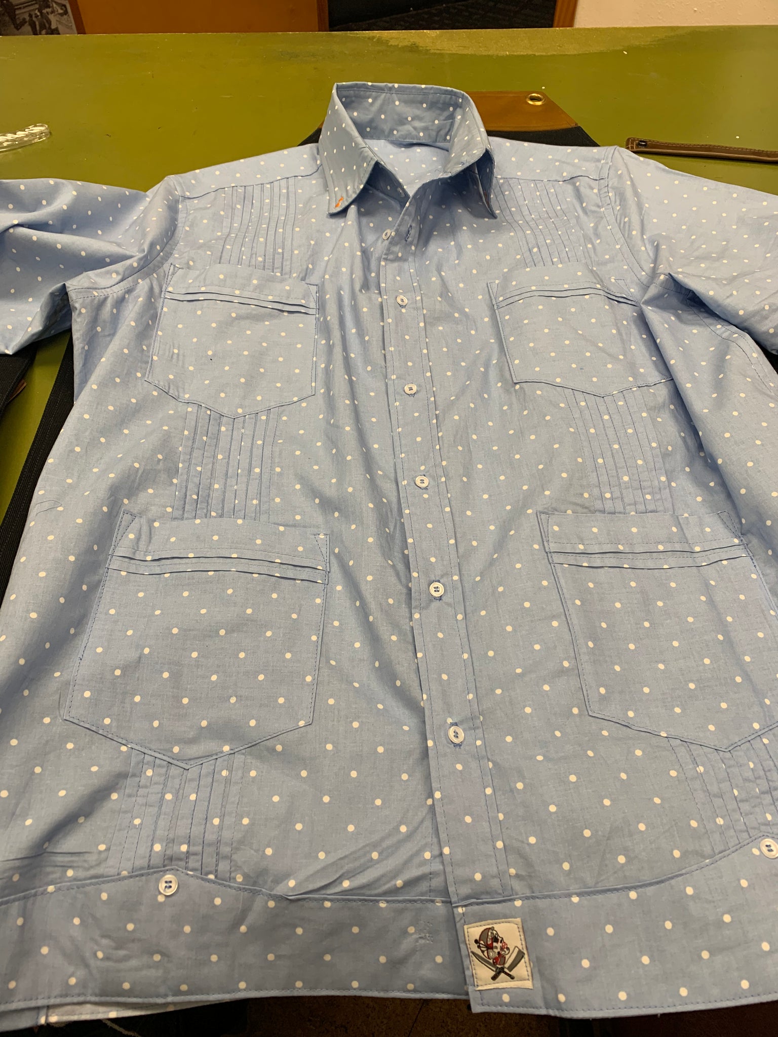 Polka dot dreams guayabera