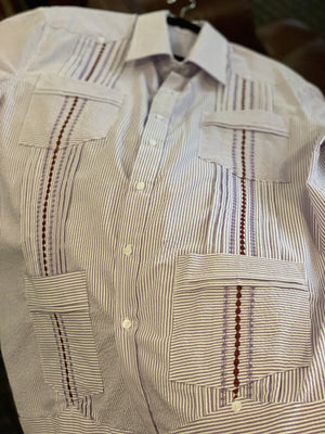 Purple prince guayabera