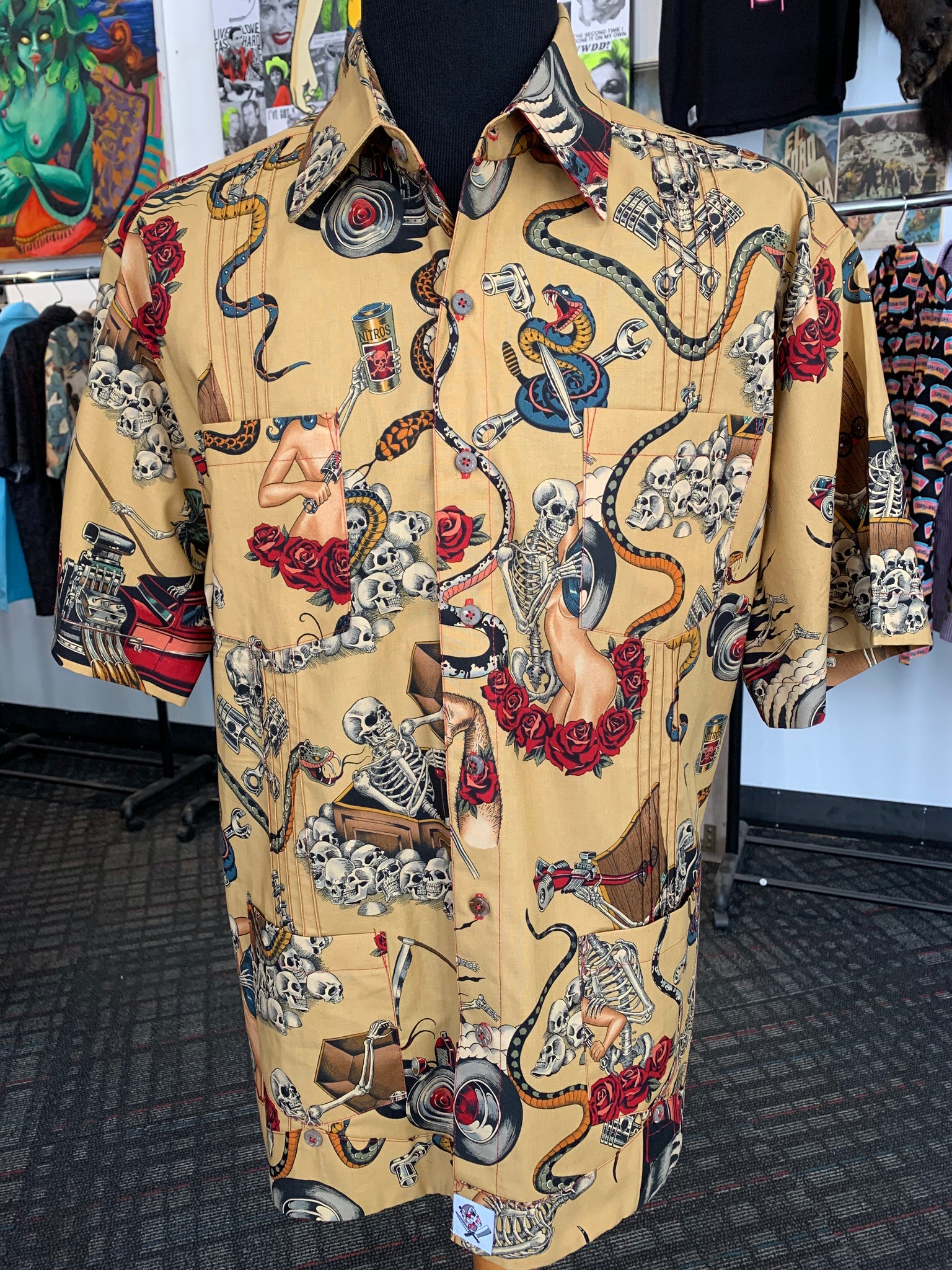 Hot Rod nightmare guayabera